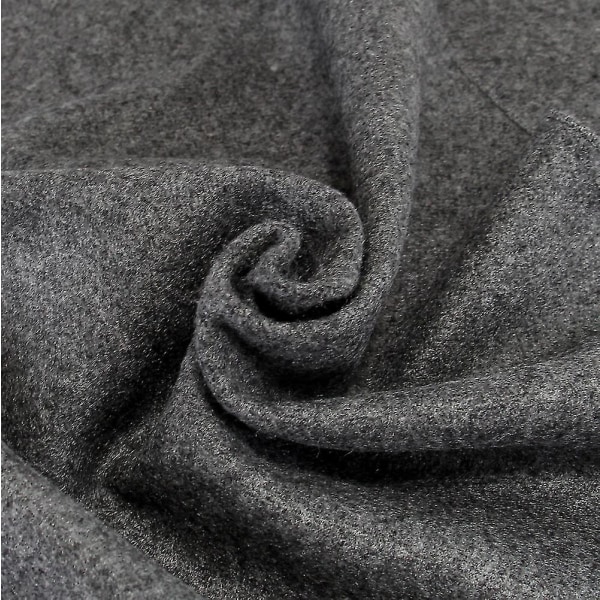 Enfärgad scarf för män Varm vinter tjock scarf Dark gray