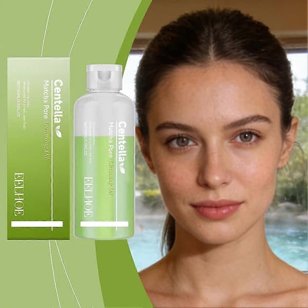 Centella Matcha Renseolie - Dyb Porerens, 100ml, Makeupfjerner