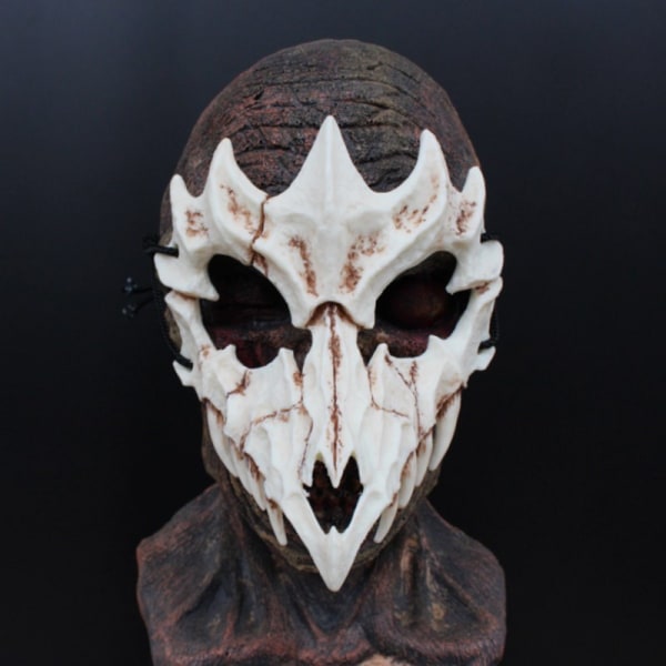 Halloween Hodeskalle Party Maske Anime Drage Gud Skjelett Halv Ansiktsmasker Bein Hodeskalle Dyr Maske Cosplay Dans Ball Kostyme Rekvisitter 2