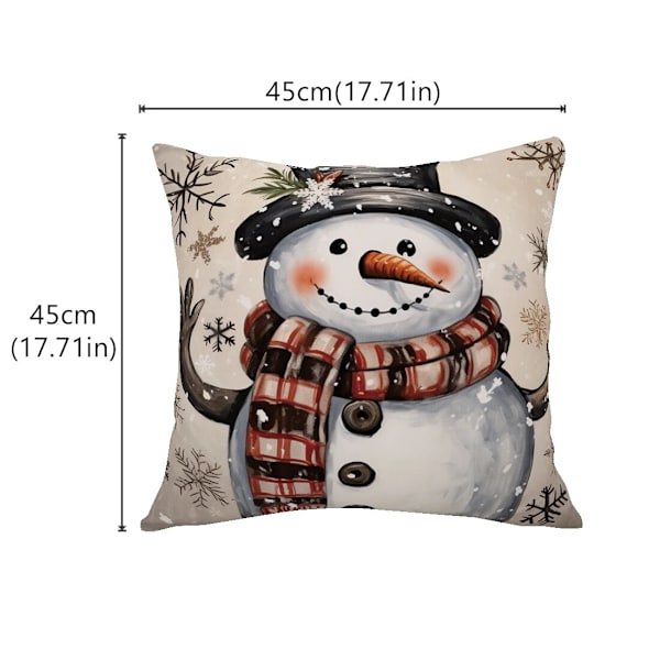 45cm Merry Christmas Putetrekk Putevar Fløyel Jul Kasteputetrekk For Hjemmetema Ornament Nyttår Juledekor 8