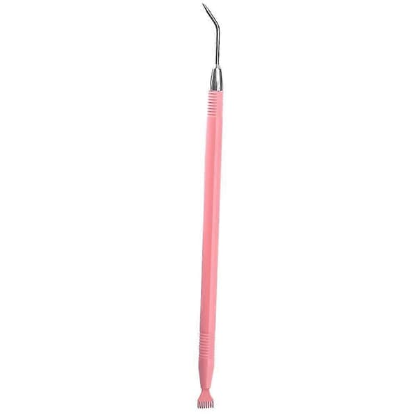Vipperedskab i rustfrit stål - 2 i 1 øjenvippeseparator pink