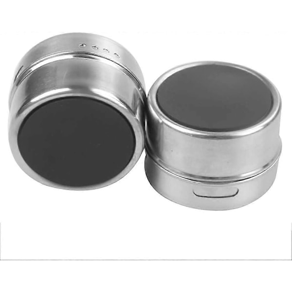 ABEDOE Rostfritt Stål Transparent Topp BBQ Kryddburk Magnetisk Förvaringsbehållare Kök Kryddförvaring