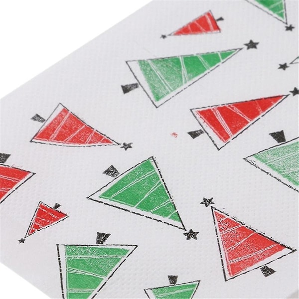 Julpappersmönster Toalettpapper Santa Julgran Tryckt Papper
