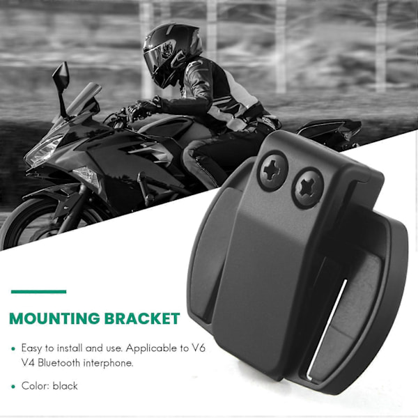 2 stk. V6 V4 V2-500C Intercom Tilbehør, Hjelm Intercom Klips Monteringsbeslag, Motorcykel BT Bluetooth Intercom Headset Tilbehør