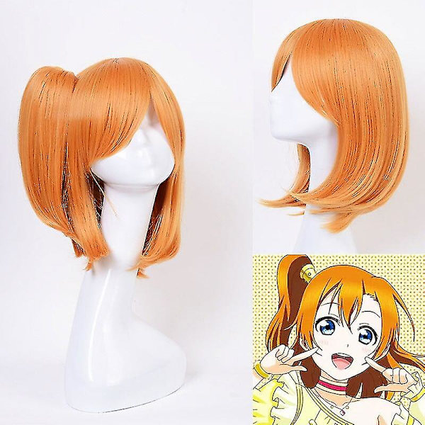 Anime Love Live! Cosplay-peruukki Honoka Kousaka keltainen korkea tukka