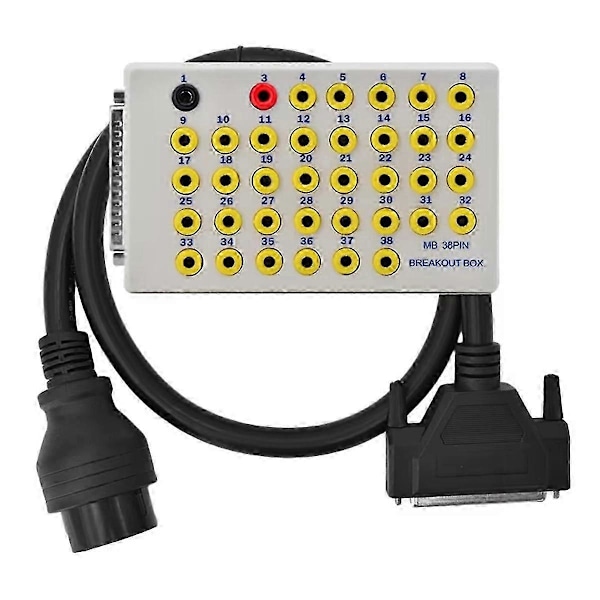 Ny 38 Pin OBD Breakout Box OBD2 Linje Signal Tester Protokol Detektorer CAN Data Link Diagnostisk Værktøj til Bil