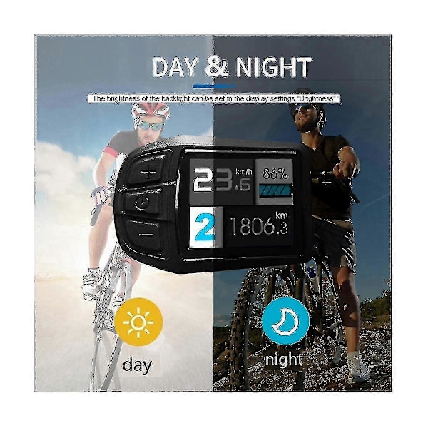 LCD TFT UKC3 Display Hastighed Batteritid Indikator til Elektrisk Cykel 24V 36V 48V Motor Konvertering