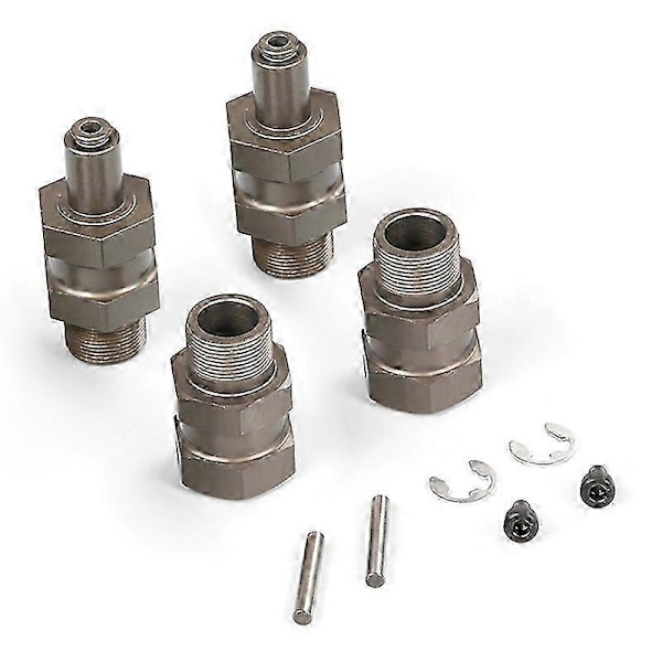 Seosmetallipäivitys 24mm Kuusiokolonapa Jatketulla Akselilla Sopii 1/5 ROVAN KM BAJA 5B Osille