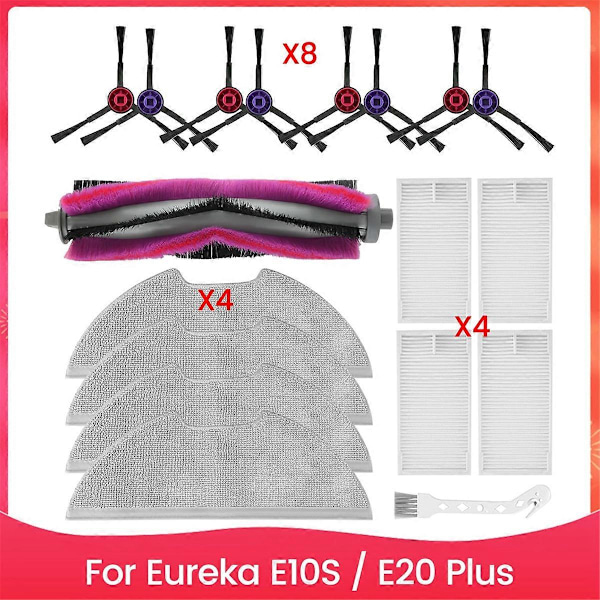 Ersättningskit för tillbehör till Eureka E10S / E20 Plus robotdammsugare