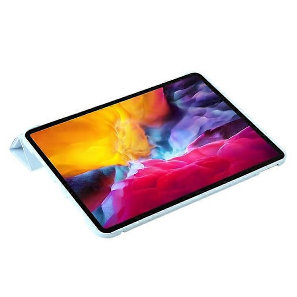 Kompatibel med iPad Pro 13 (2024) Deksel Origami Stativ Auto Sleep / Wake PU Lær+Silikon Nettbrettdeksel LightBlue
