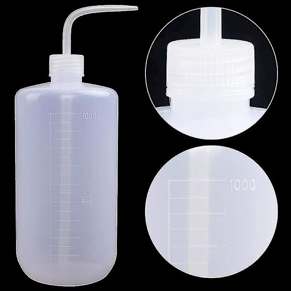 3 kpl 1000 ml Mehevä Kastelukannu Puristepullo, Muovinen Puristepullo Kulmapullo
