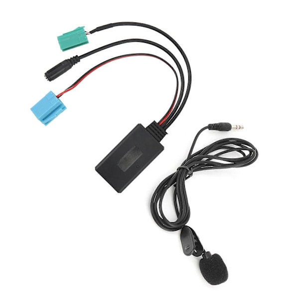 6-nastainen Bluetooth-audiokaapeli autostereoiden AUX?IN-adapteri mikrofonilla, sopii Clio/Espace/Megane