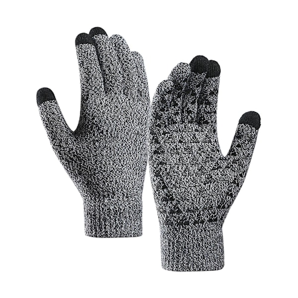 Vinter Höst Stickade Handskar Pekskärmshandskar Herr Dam Förtjockad Ullvante Xs-xxxl Style7
