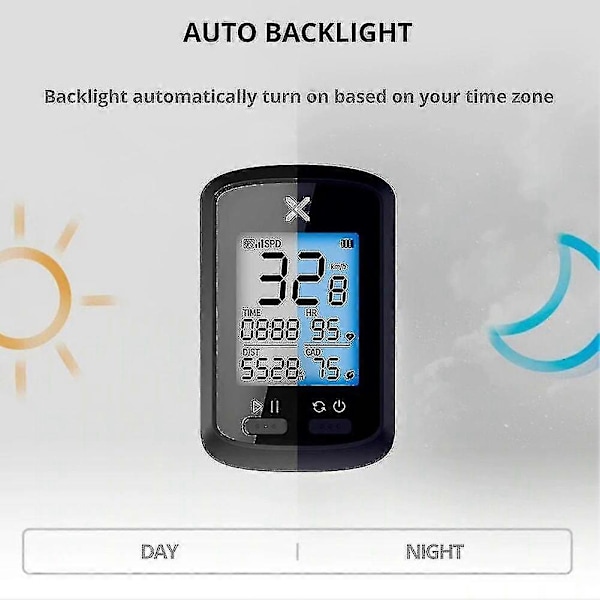Xoss G+ Cykeldator Set Trådlös GPS Cykel Odometer Vattentät-FCY