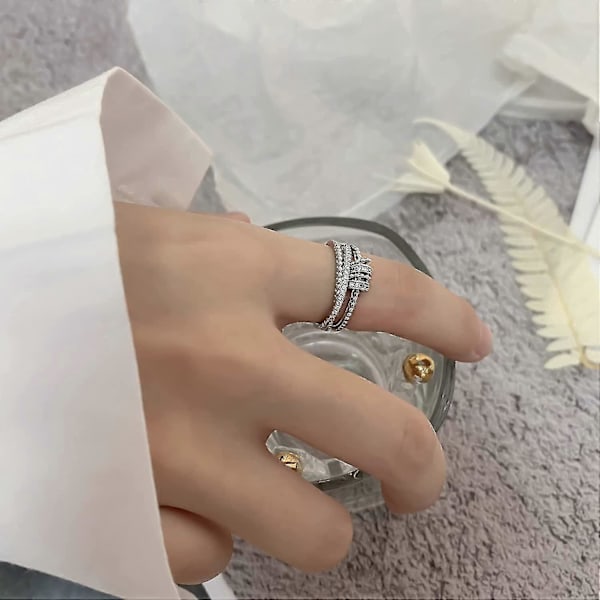 Ringe Angst Meditation Ringe Til Kvinder Piger Til Min Datter Med Perler Spinner Justerbare Åbne Ringe