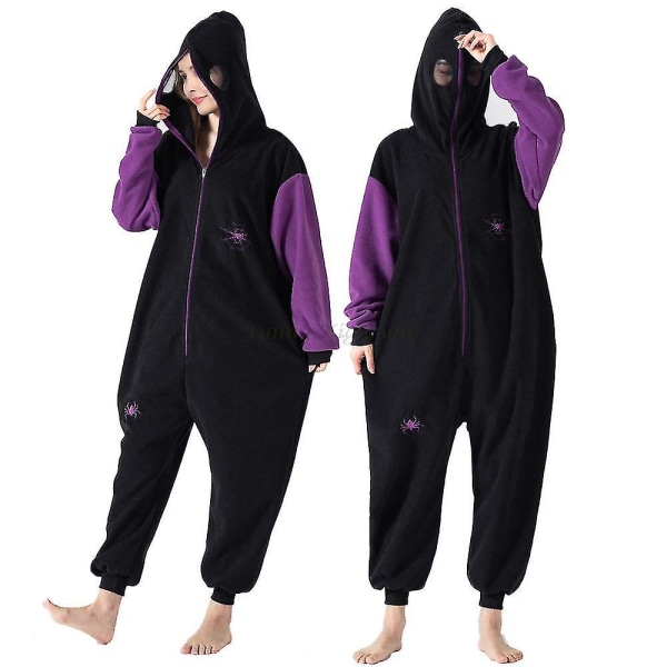 One Piece Hette Fleece Julekostyme Halloween Kostyme Voksen Onesie Pyjamas LFA06 S Height 147*157cm