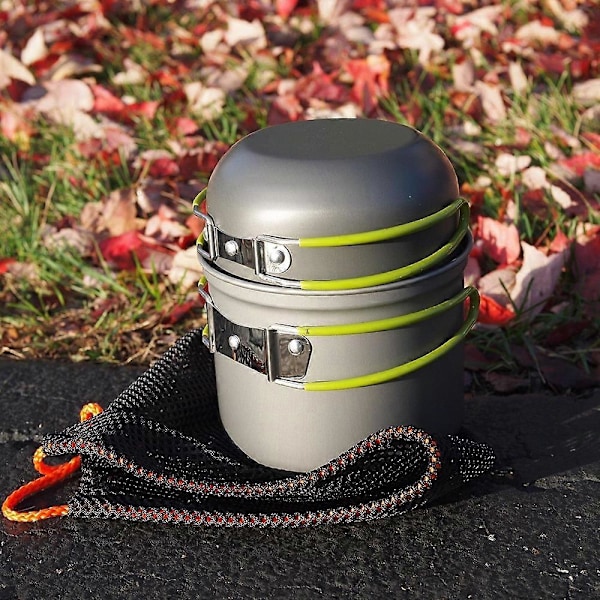 Piknikgryte Campingt Cookware Camping Servise Utendørs Fotturer Cookware Sett