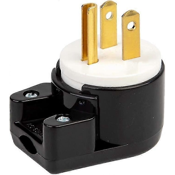 90 Grader USA Canada Hannplugg 5-15p 3-polet Vinkel DIY Plugg. 15a 125v USA 3-pin