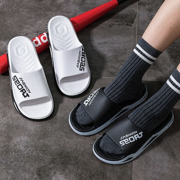 Slippers med tykk såle, trendy, sklisikre, slitesterke hjemmesko, sandaler og slippers for par, egnet for stranden wite 42-43 270mm 10.63in