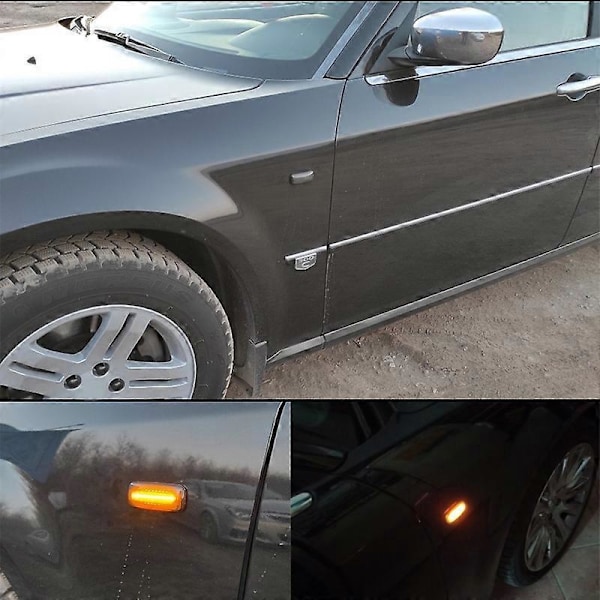 Bil Front LED Side Markeringslys Side Blinklys Blinklys til Patriot Compass 200 Charger