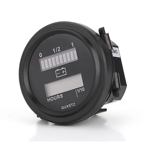 12V/24V/36V/48V/72V LED Digital Batteriindikator med Timetæller til Golfvogn
