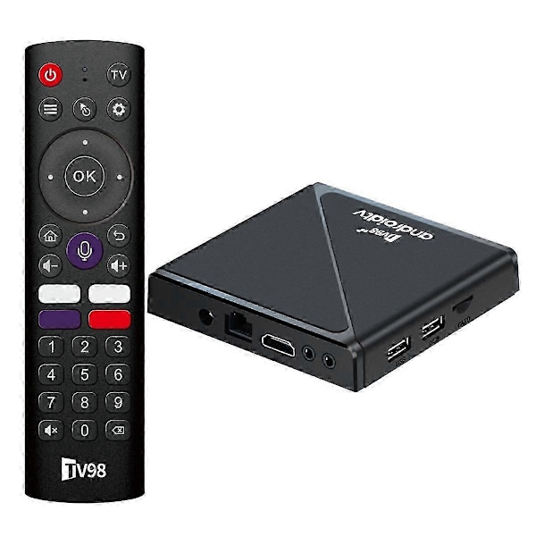 Tv98 Pro Android14 Tv Boks 2g+16g Bt5.0 2.4g 5g Wifi 8k Tv Boks Allwinner H313 Smart Tv Boks Tv Afspiller Eu Stik