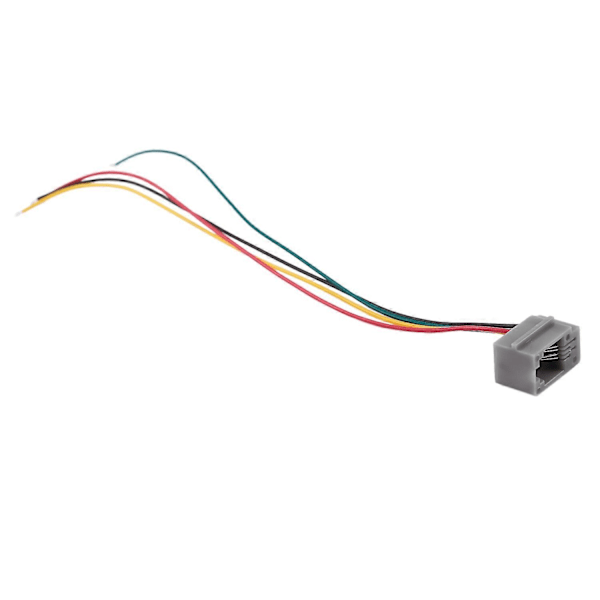 10 kpl 616E 4P4C RJ9 Naaraspuolinen puhelinliitinadapteri 4 johdolla 8cm