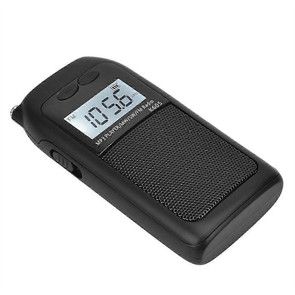 Bærbar Radio Lomme FM AM SW MW MP3-spiller Stereo Digital Mottaker LCD-skjerm Høy Sensitivitet Høyttaler Antenne