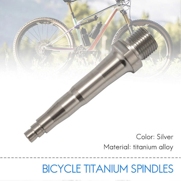 2 st Cykel Titan Pedalaxlar Passar Zero X1 X2 & Light Action 78 mm
