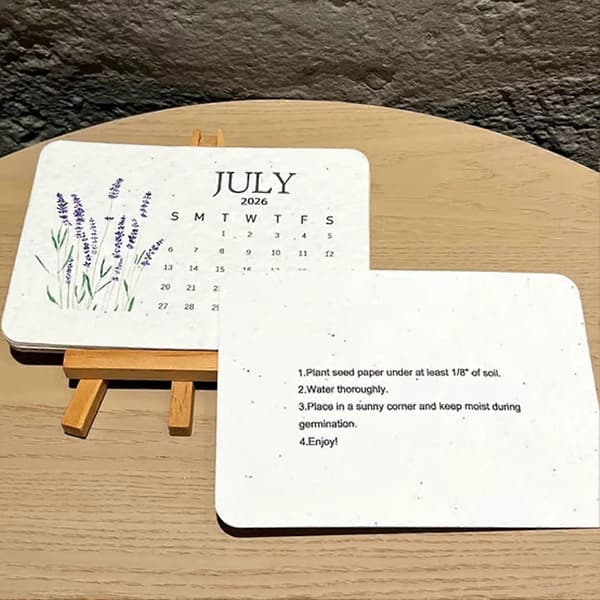 Plantbar Frøkalender Kjærlighetskalender Hjerteformet Frø Valentinsdagsgave