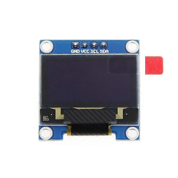 0.96 tum IIC I2C Seriell GND 128X64 OLED LCD LED Display Modul SSD1306 för arduino Kit vit Display Boris