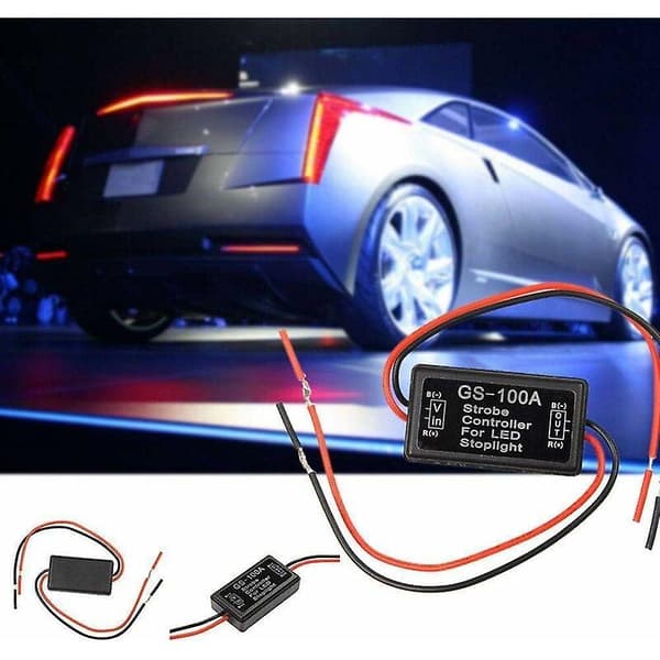 2 stk. LED Flash Strobe Controller Bremselys Blinklys Bremselys Strobe Modul Til Motorcykler Biler Lastbiler (Kun Til LED)