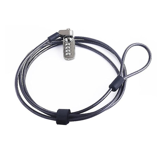 Stöldskydd Universellt PC Laptop Dator Säkerhetsnummer Lösenordslås Kabel Q