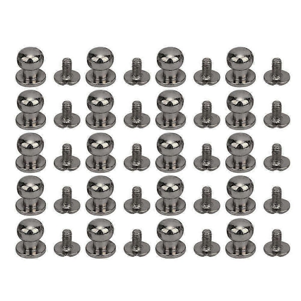 20 st 9 x 8 mm DIY Kopparnitar Rundhuvud Nippelspik Väska Skotillbehör för Läder Gun Färg 9 x 8 mm