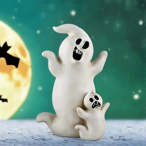 Halloween-hahmot, kirjahyllyn työpöydän koriste, musta