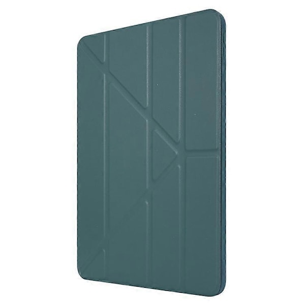 Kompatibelt Fodral för iPad Pro 13 (2024) Origami Ställ PU Läder+Silikon Tablet Skydd Green