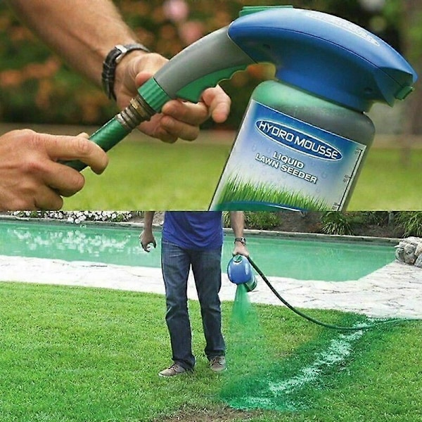 Hydroseeding system mousse hushålls gräsmattevård lösning grässpray frö vätska-A
