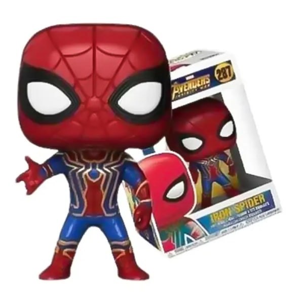 POP Marvel Avengers Karaktärer Spider-Man Iron Man Captain America Thor Hulk Thanos War Machine Modell Barnpresent Leksak 12