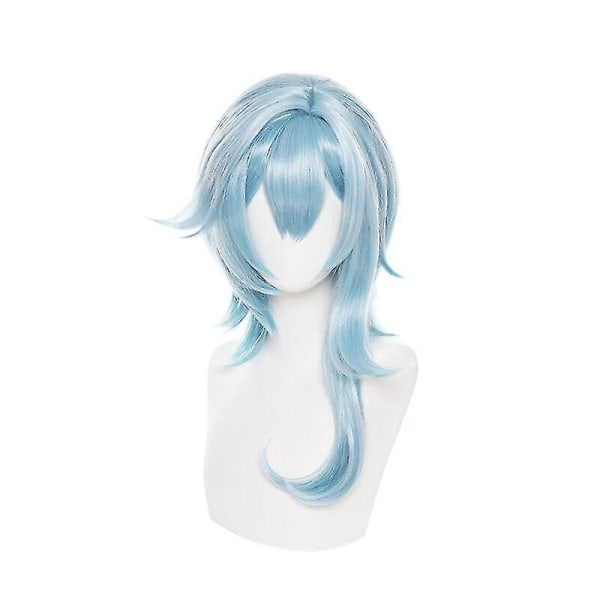 Game Genshin Impact Eula Cosplay Wig Simulated Skin Heat Res