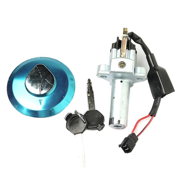For CB125 CB CG XL 125 CB125F Motorsykkel Tenningsbryter Drivstofftanklokk Deksel Sete Lås Nøkkelsett