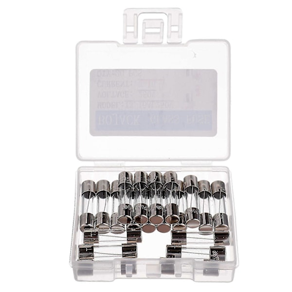 T3.15AL250V 5x20mm 3.15A 250V Langsom Blæsning Sikringer 3.15 Amp 250 Volt 0,2 x 0,78 Tommer Glasrør (Pakke med 20 stk)