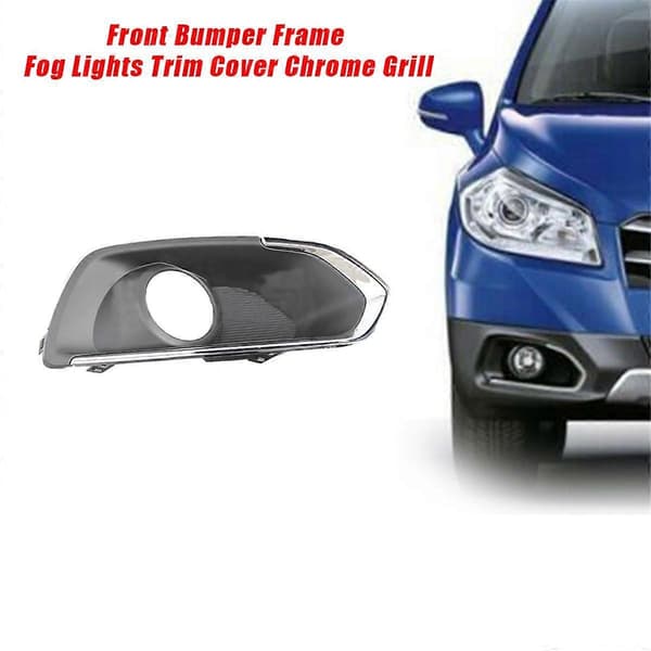 1 Par Frontfanger Ramme Tåkelys Trim Deksel Grill for SX4 S- 2013-2016 Tåkelyshette Krom Dekorativ
