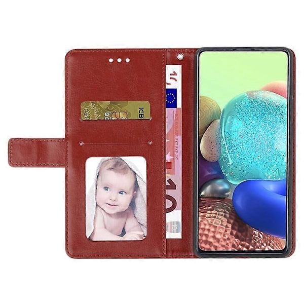 Kompatibel for iPhone 14 Pro Max 6.7 tommer Mobiltelefondeksel Fullstendig Omsluttet PU-Lær Y-Formede Linjer Preging Lommebok Stativ Telefon C Brown