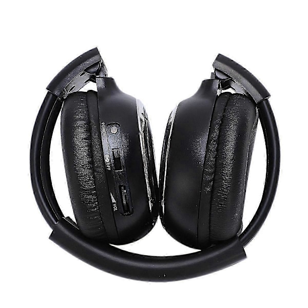 2 x Tupla Infrapuna Stereo Langattomat Kuulokkeet IR Auto DVD Soitin Niskatuki Musta JP