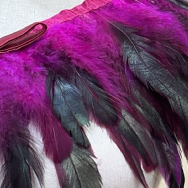 Aikuisten musta goottilainen viktoriaaninen huivi Poncho Wrap Natural Feather Choker kaulus Cape Huivi varasti Halloween Cosplay -asun rose red