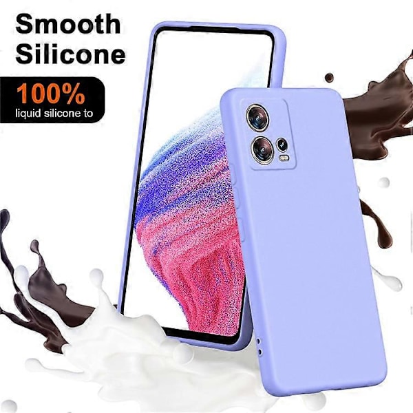 Kompatibelt Skal för Motorola Edge 30 Fusion 5G, 2.2mm Gummerat TPU Telefonskydd Purple