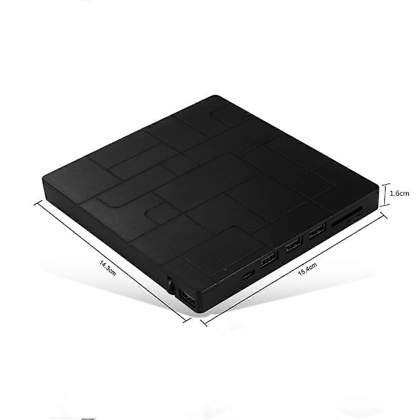 Brænder Multifunktions Optisk Drev 7 i 1 CD CD DVD Computer USB Mobil Ekstern Bærbar Utility O