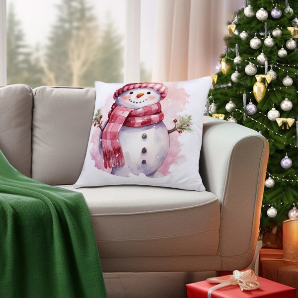 45cm Merry Christmas Putetrekk Putevar Fløyel Jul Kasteputetrekk For Hjemmetema Ornament Nyttår Juledekor 4