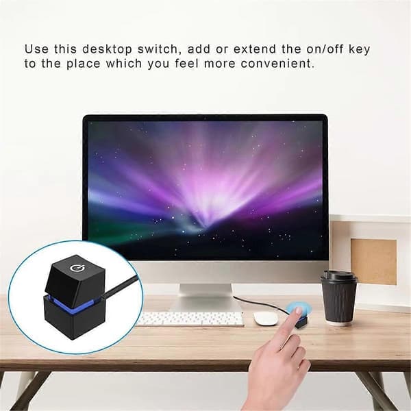 Datamaskin Desktop Bryter Fargerik LED PC Hovedkort A