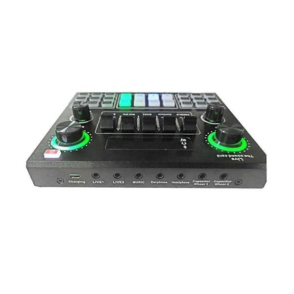 V9 Bluetooth -äänikortti USB-kuulokemikrofoni Web-radio Reaaliaikainen äänikortti Lauluäänikortti puhelimelle tietokoneelle